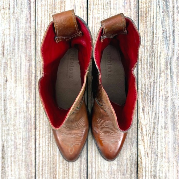 BED STU Amanda II Women's Size 7.5 Pecan Rustic Oxidized Western‎ Ankle Booties - Picture 4 of 10